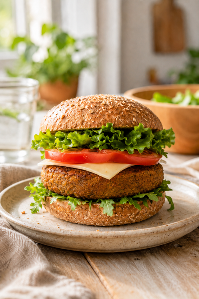 hamburguesa de lentejas